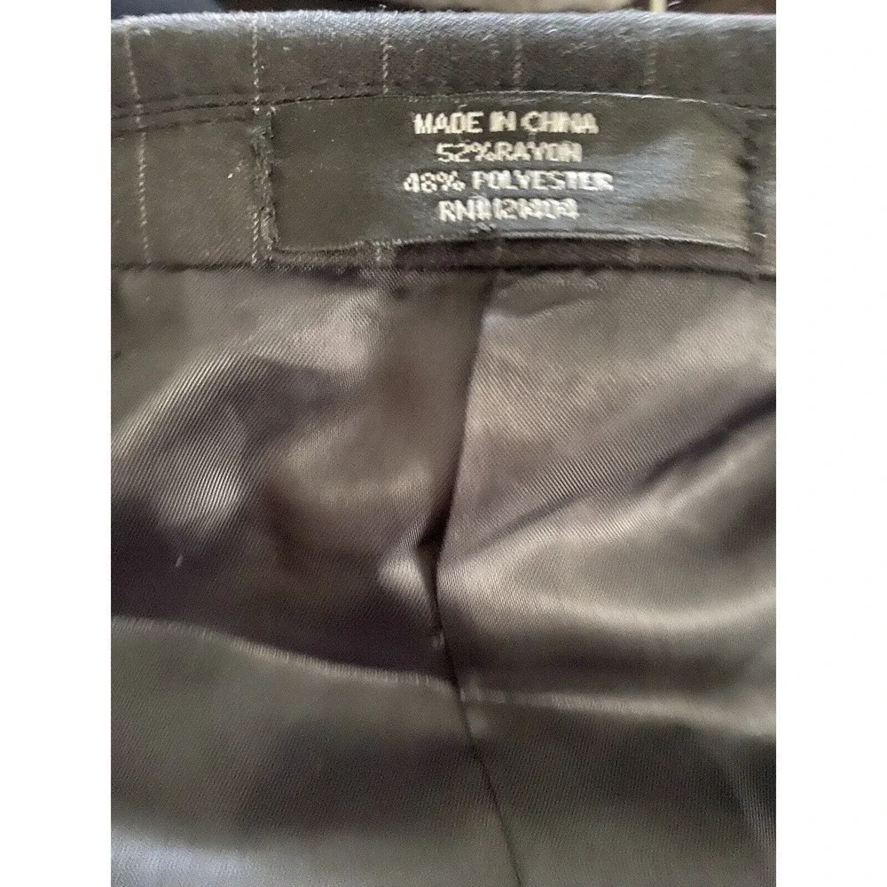 Cricketeer Suit Dark Gray Striped Wool Jacket Pants 2 Piece USA 48 R 46W /
